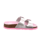 superfit Pantoletten "Fussbettpantoffel" in Rosa/ Silber