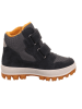 superfit Leder-Boots "Tedd" in Schwarz/ Grau/ Orange