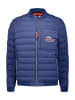 NEW ZEALAND AUCKLAND Doorgestikte jas donkerblauw