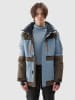 4F Ski-/Snowboardjacke  in Braun/ Hellblau