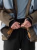 4F Ski-/Snowboardjacke  in Braun/ Hellblau