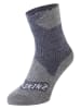 SEALSKINZ Funktionssocken "Bircham" in Grau/ Dunkelblau