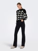 JDY Pullover in Schwarz/ Creme