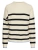 Pieces Pullover in Creme/ Schwarz