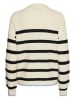 Pieces Sweter w kolorze kremowo-czarnym