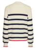 Pieces Pullover in Creme/ Schwarz