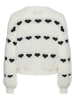 Pieces Sweter w kolorze biało-czarnym