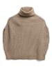 Pieces Poncho lichtbruin