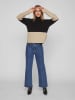 Vila Pullover in Beige/ Schwarz