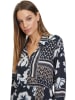 Betty Barclay Jurk donkerblauw/wit/beige