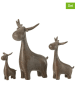 J Line 3-delige set: decoratieve figuren "Hert" bruin