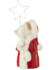 J Line Decoratieve ledlamp "Kerstman Ster" rood/wit - (H)35,5 x Ø 13 cm