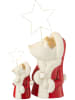 J Line Decoratief ledlamp "Kerstboom Ster" rood/wit - (H)67 x Ø 23 cm