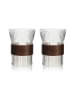 Ogo Living 2-delige set: theeglazen transparant/bruin - 325 ml