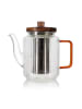 Ogo Living Teekanne in Transparent/ Rot - 550 ml