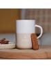Ogo Living Mok "No Rains No Flowers" beige - 580 ml