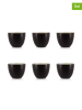 Ogo Living 6er-Set: Espressobecher in Schwarz - je 130 ml