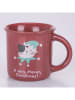 Villa d´Este Kubki jumbo (4 szt.) w kolorze biało-czerwonym - 90 ml
