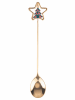 Villa d´Este 6-delige set: theelepels "Xmas" goudkleurig/meerkleurig - (H)16,3 cm