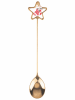 Villa d´Este 6-delige set: theelepels "Xmas" goudkleurig/meerkleurig - (H)16,3 cm