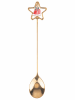 Villa d´Este 6-delige set: theelepels "Xmas" goudkleurig/meerkleurig - (H)16,3 cm