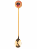 Villa d´Este 6er-Set: Teelöffel "Xmas" in Gold/ Bunt - (H)16,3 cm