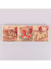 Villa d´Este Kerstboomdecoratie meerkleurig - (B)7,5 x (H)8 cm - 9 stuks