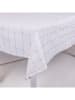 Villa d´Este Tischdecke ''Oro'' in Weiß/ Silber - (L)240 x (B)140 cm