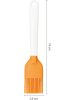 Fiskars Pędzelek silikonowy w kolorze biało-pomarańczowym - dł. 19 cm