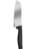 Fiskars Santoku-Messer "Hard Edge" in Schwarz - (H)29 cm