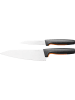 Fiskars 2tlg. Küchenmesser-Set "Funtional Form" in Schwarz