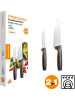 Fiskars 2tlg. Küchenmesser-Set "Funtional Form" in Schwarz