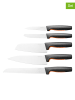 Fiskars 5-delige keukenmessen starterset "Functional Form" zwart