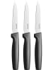Fiskars 3-delige set: universele messen "Functional Form" zwart/zilverkleurig