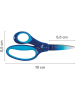 Fiskars Nożyczki w kolorze granatowo-błękitnym dla leworęcznych - wys. 15 cm - 8+