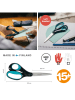 Fiskars Nożyczki w kolorze czarnym dla leworęcznych - wys. 20 cm