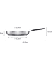 Fiskars Bratpfanne "Functional Form" in Silber - Ø 28 cm