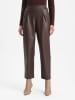 BGN Kunstleren broek donkerbruin