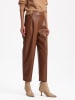 BGN Kunstleren broek cognackleurig