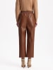 BGN Kunstleren broek cognackleurig