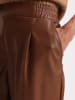 BGN Kunstleren broek cognackleurig