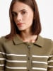 BGN Cardigan in Khaki/ Weiß