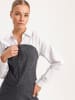BGN Bluse in Anthrazit/ Weiß