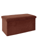THE HOME DECO FACTORY Aufbewahrungsbank in Braun - (B)76 x (H)38 x (T)38 cm