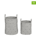 OYOY living design 2er-Set: Aufbewahrungskörbe in Grau