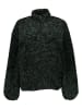 ONLY & SONS Fleecejacke in Dunkelgrün/ Schwarz