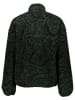 ONLY & SONS Fleecejacke in Dunkelgrün/ Schwarz