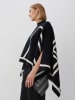 Someday Poncho in Schwarz/ Weiß