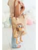 Crochetts Shopper "Monkey" in Beige/ Hellbraun - (B)35 x (H)36 x (T)5 cm