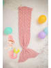 Crochetts 2-delige set: benendeken met pop "Doll Lana" lichtroze